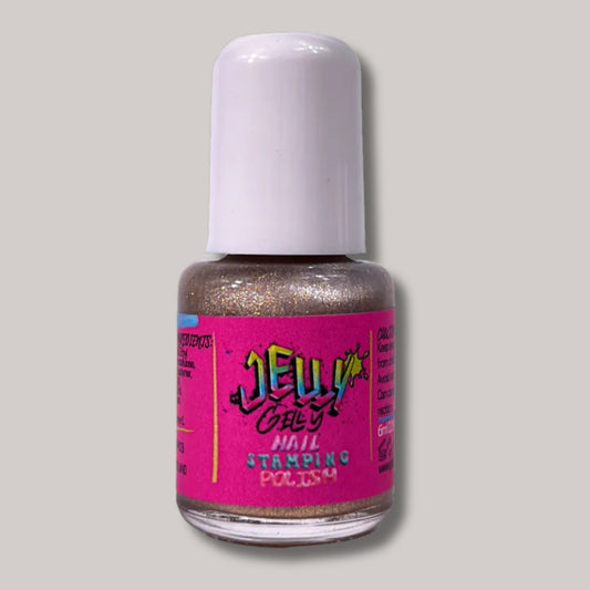 Nail Stamping Design Using Jelly Gelly Gold Polish
"Intricate Stamping Design Created with Jelly Gelly Gold Stamping Nail Polish"