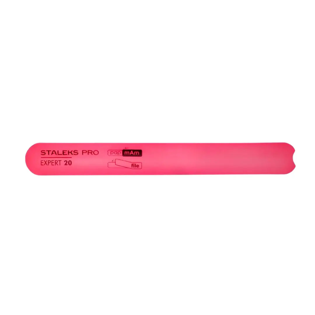 Staleks Pro straight beveled plastic base for nail file Expert 20 pink