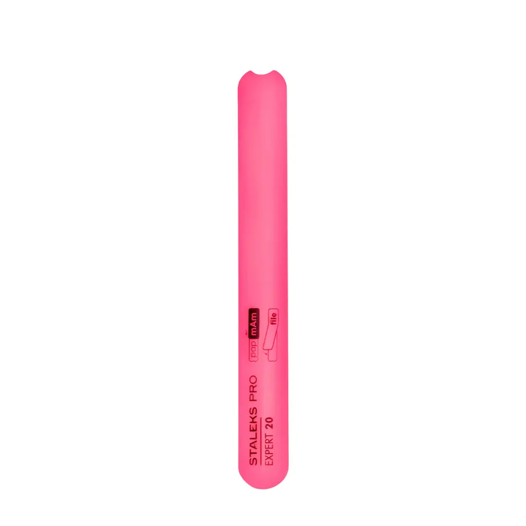 Staleks Pro straight beveled plastic base for nail file Expert 20 pink