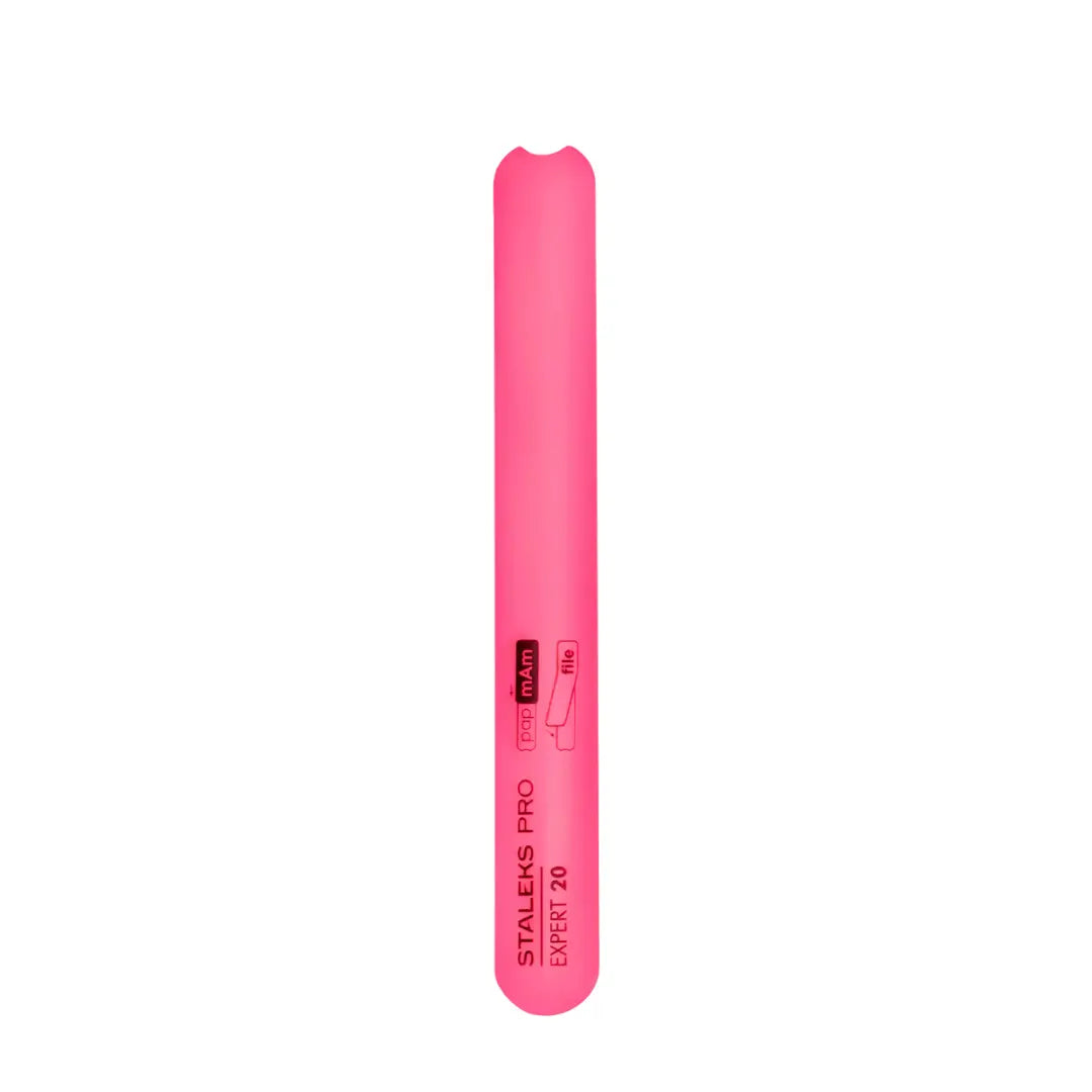 Staleks Pro straight beveled plastic base for nail file Expert 20 pink