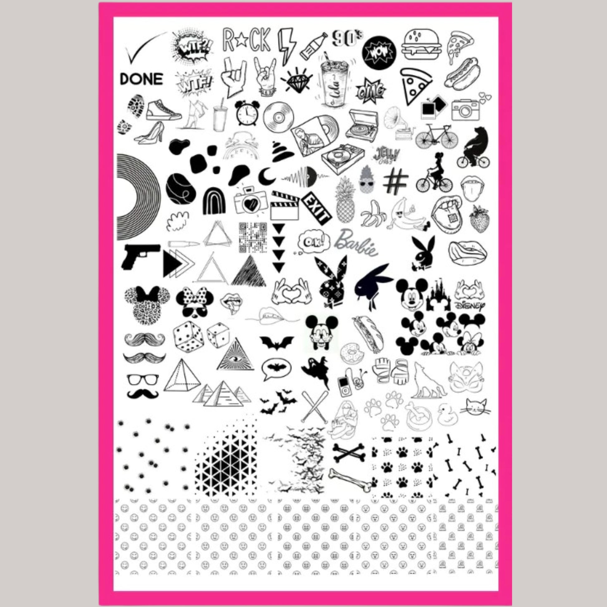 Close-Up of Nail Stamping Plate ST10
"Close-Up of Nail Stamping Plate ST10 – Detailed Nail Art Patterns for Professional Results"