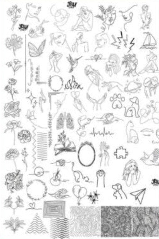 Nail Art Created with Nail Stamping Plate ST02
"Nail Art Design Created Using Nail Stamping Plate ST02 – Elegant and Precise"