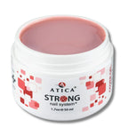 Strong Cover Fiber Gel Natural 50 ml – fiberglass-reinforced builder gel in nude tone