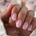 Atica Sculpting Gel Sweet Pink Shimmer 30ml – medium viscosity gel with delicate pink shimmer for stylish manicures.