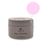Atica Sculpting Gel Sweet Pink Shimmer 30ml – medium viscosity gel with delicate pink shimmer for stylish manicures.
