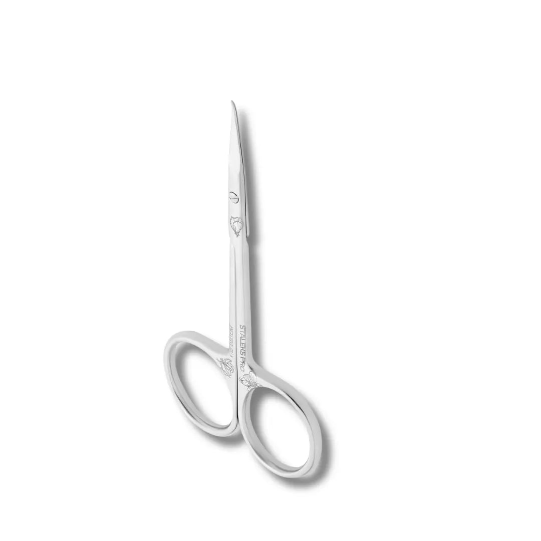 Staleks Pro Exclusive 23 Type 1 Magnolia Scissors with hook tip and elongated handles
