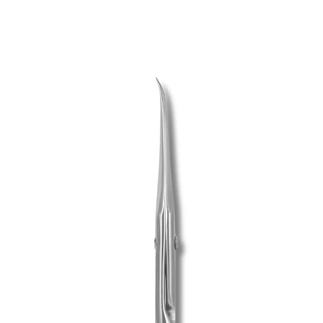 Staleks Pro Exclusive 23 Type 2 Magnolia Scissors with short handles and hook tip