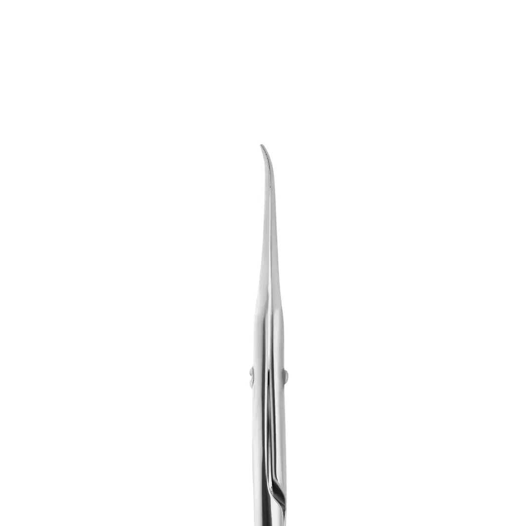 Magnolia engraved scissor handles and microscope sharpened blades