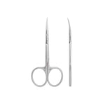 Staleks PRO Exclusive 22 Type 1 Professional Cuticle Scissors Magnolia showing elongated straight handles