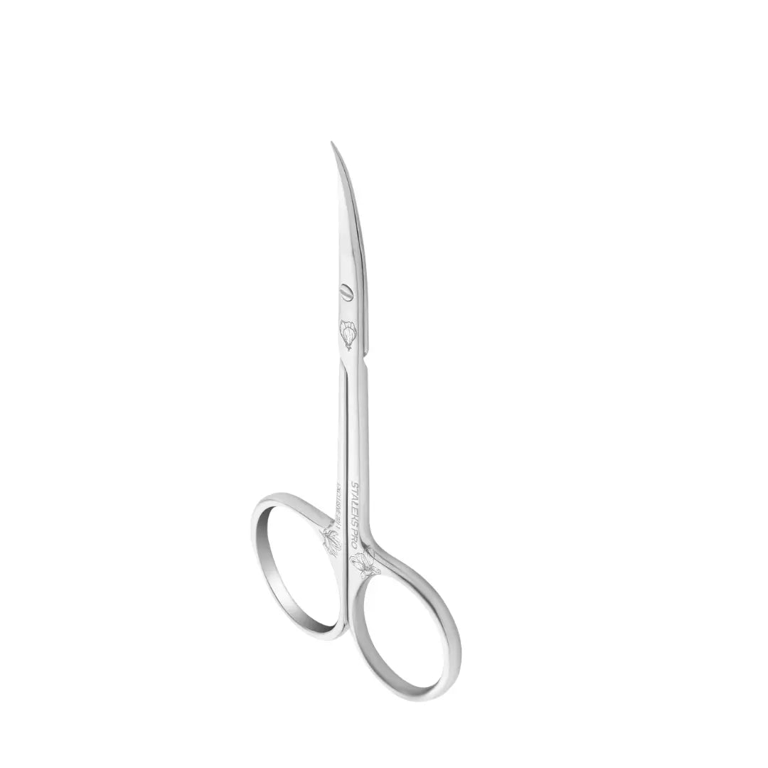 Staleks PRO Exclusive 22 Type 1 Professional Cuticle Scissors Magnolia showing elongated straight handles