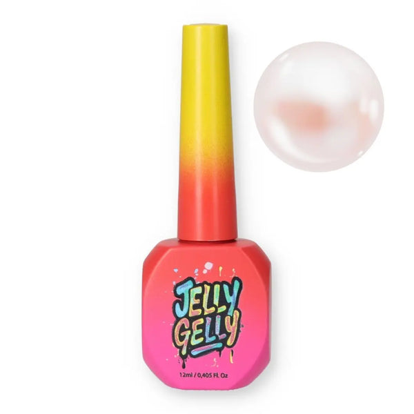 Jelly Gelly Top Coat – Rose Pearl 12ml bottle.