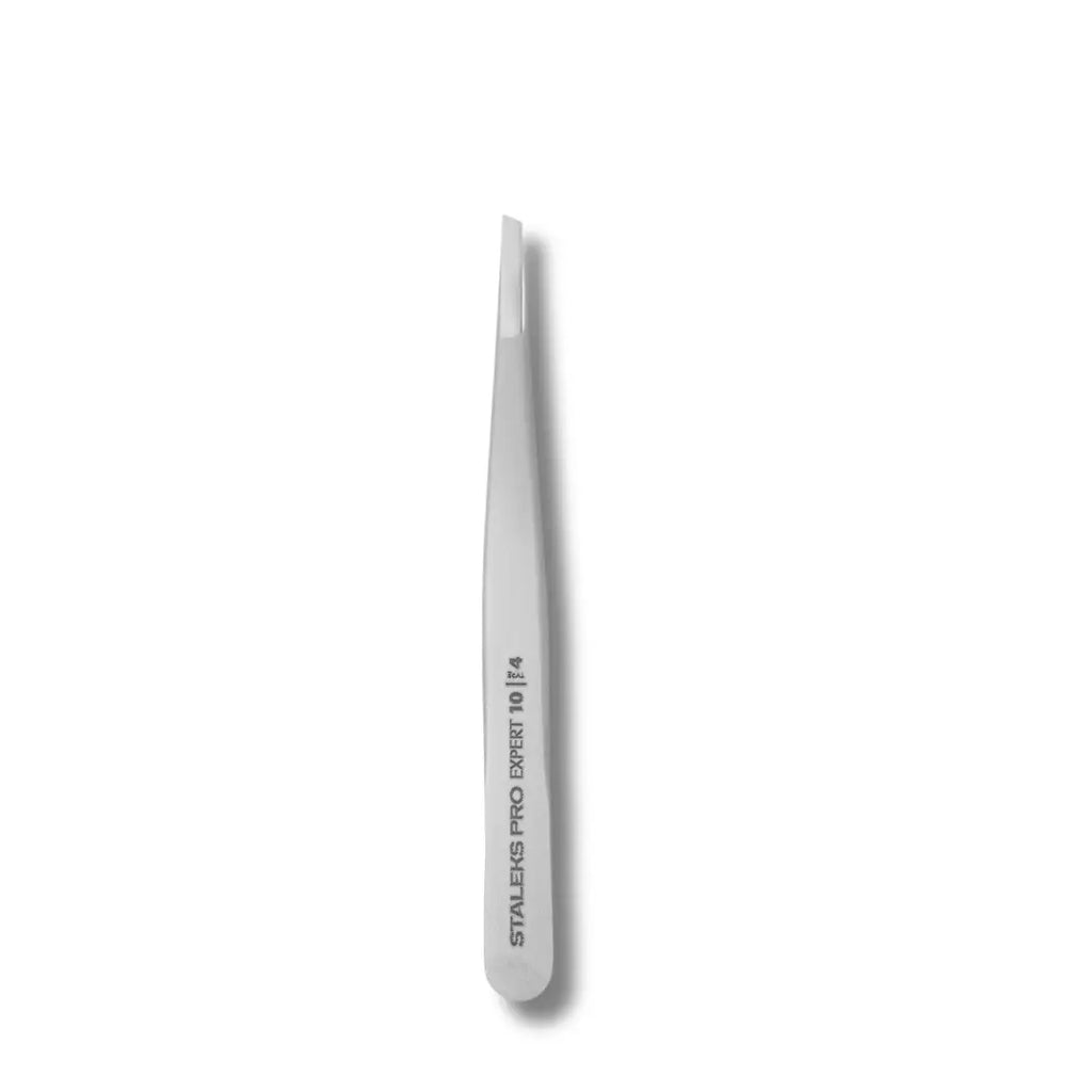Staleks Pro Expert 10 Type 4 Eyebrow Tweezers with narrow beveled edges