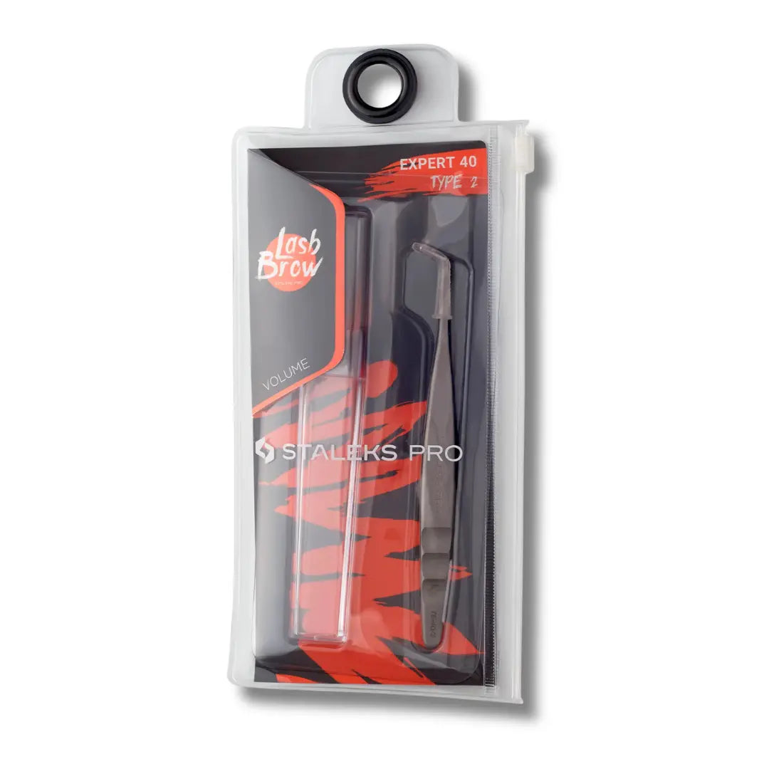 70 degree L-shaped tweezer tip closeup with ergonomic handle grooves