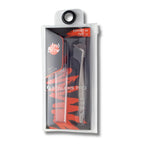 L-shaped 65 degree tweezer tip closeup for volume lashes