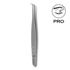 Staleks Pro Expert 40 Type 2 L-shaped Eyelash Tweezers 70 degrees
