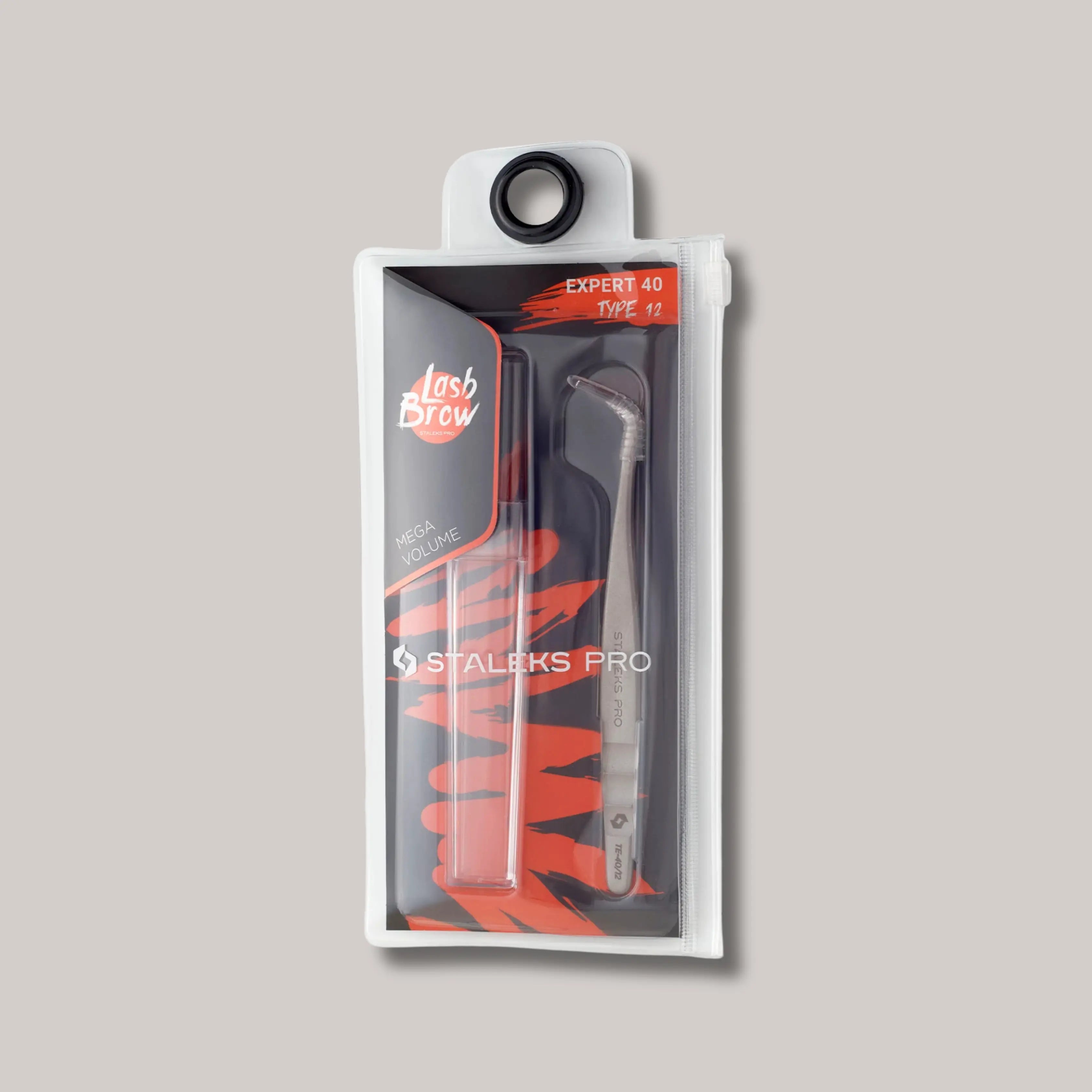 Professional Eyelash Tweezers EXPERT 40 TYPE 12 (L-Shaped, 65°)
