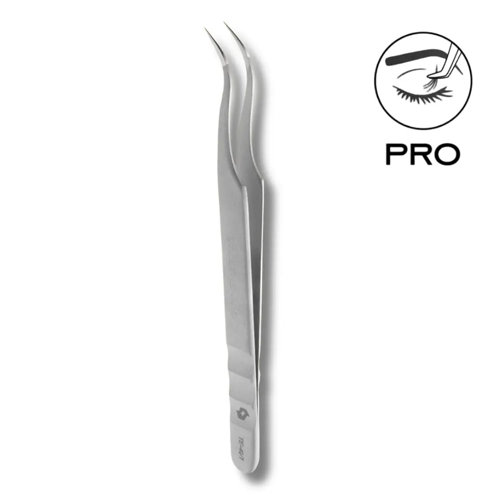 Staleks Pro Expert 41 Type 1 Curved Eyelash Tweezers