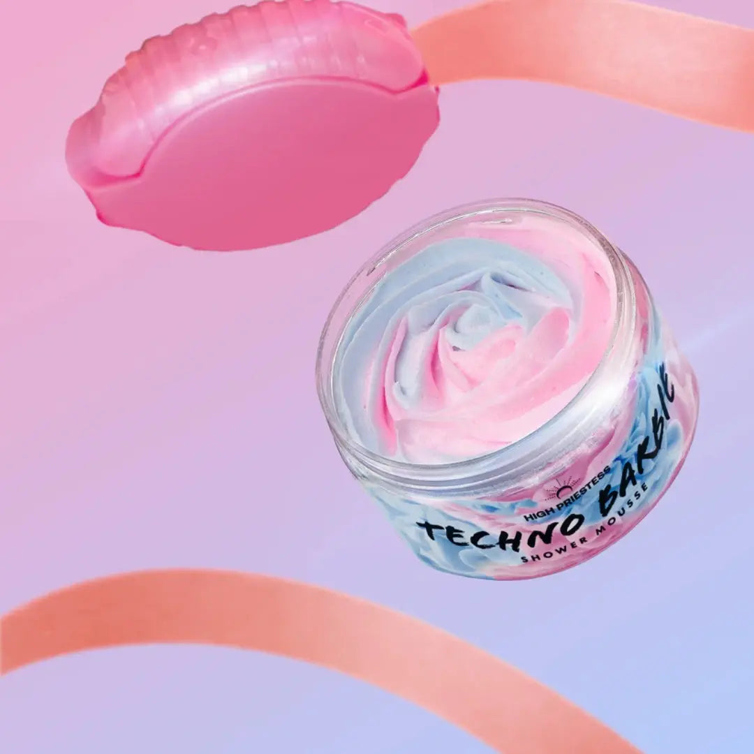 Shower Mousse Techno Barbie Chewing Gum – Natural Vegan Shower Foam 200ml