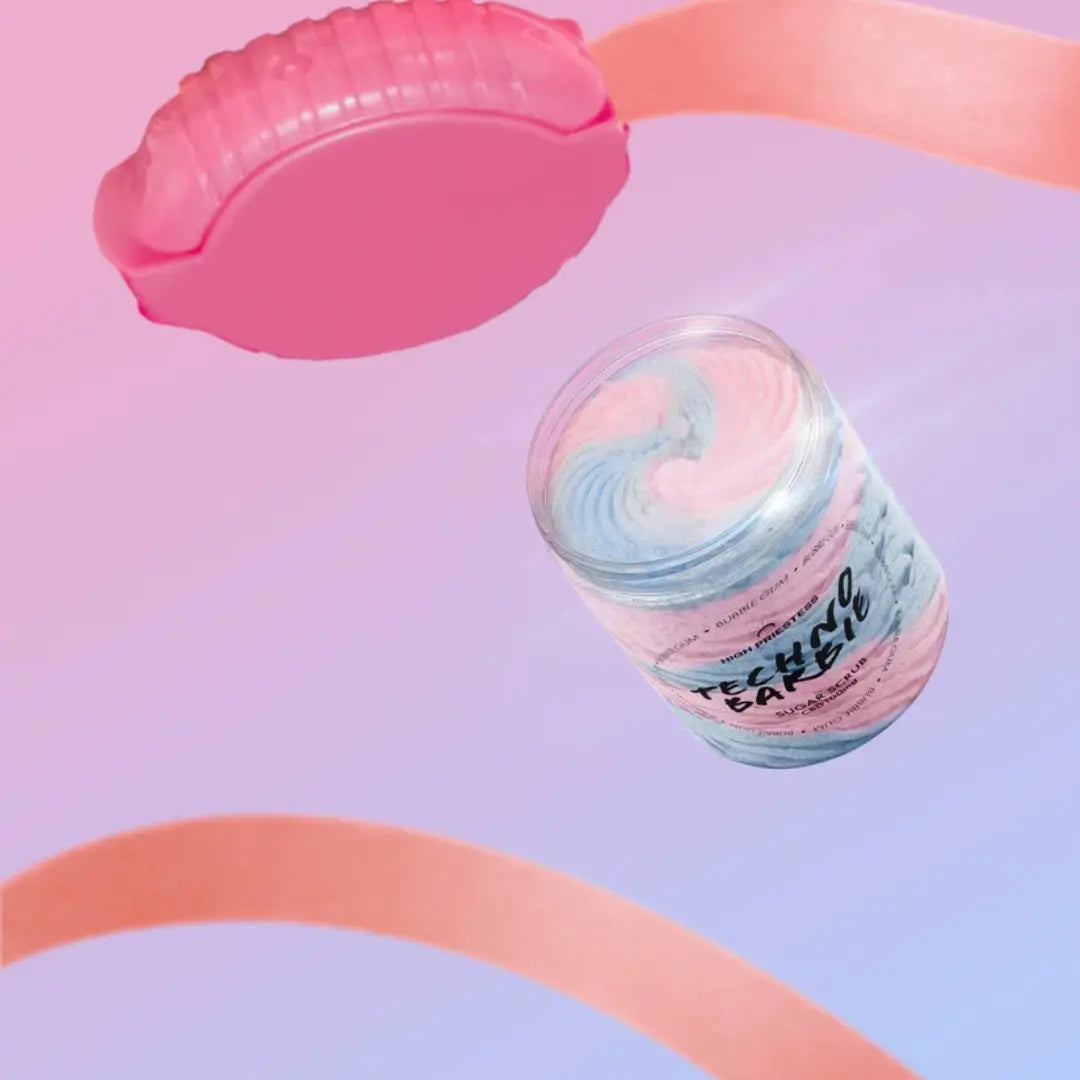 Sugar Scrub Techno Barbie Chewing Gum – Natural Vegan Body Exfoliator 300ml