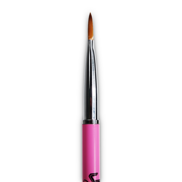 Jelly Gelly Oval Acrylic Polygel Brush – natural bristles with UV-protected cap