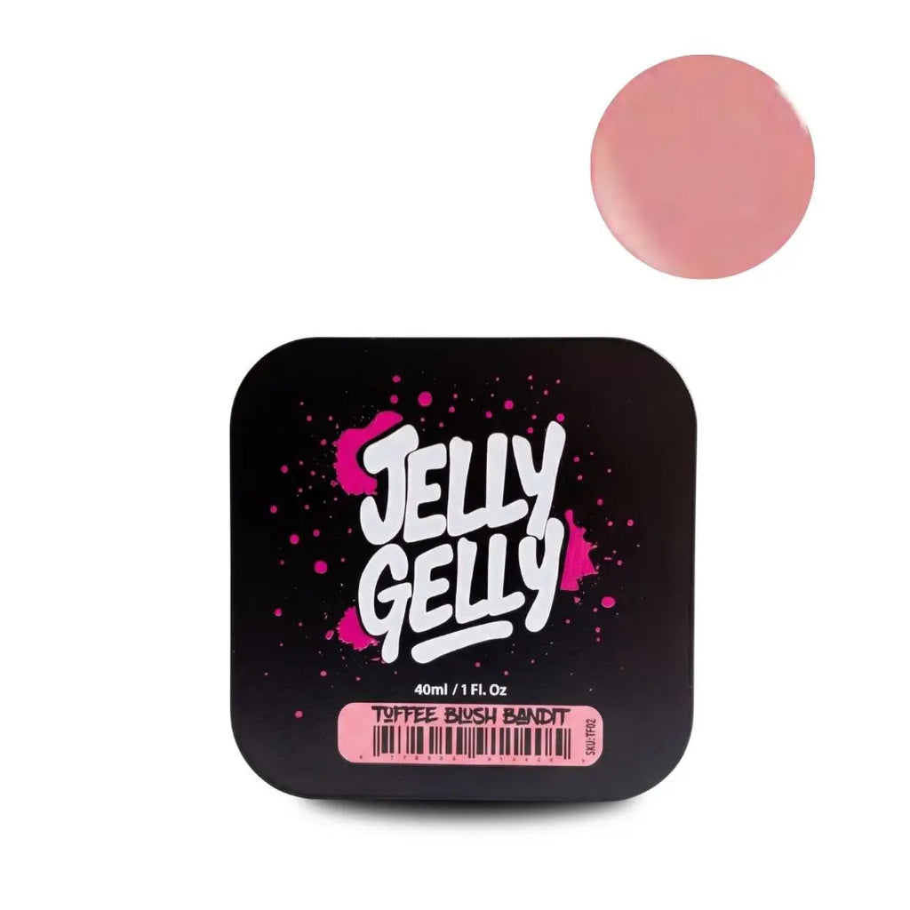 JellyGelly Toffee Builder Gel Blush Bandit 40ml jar