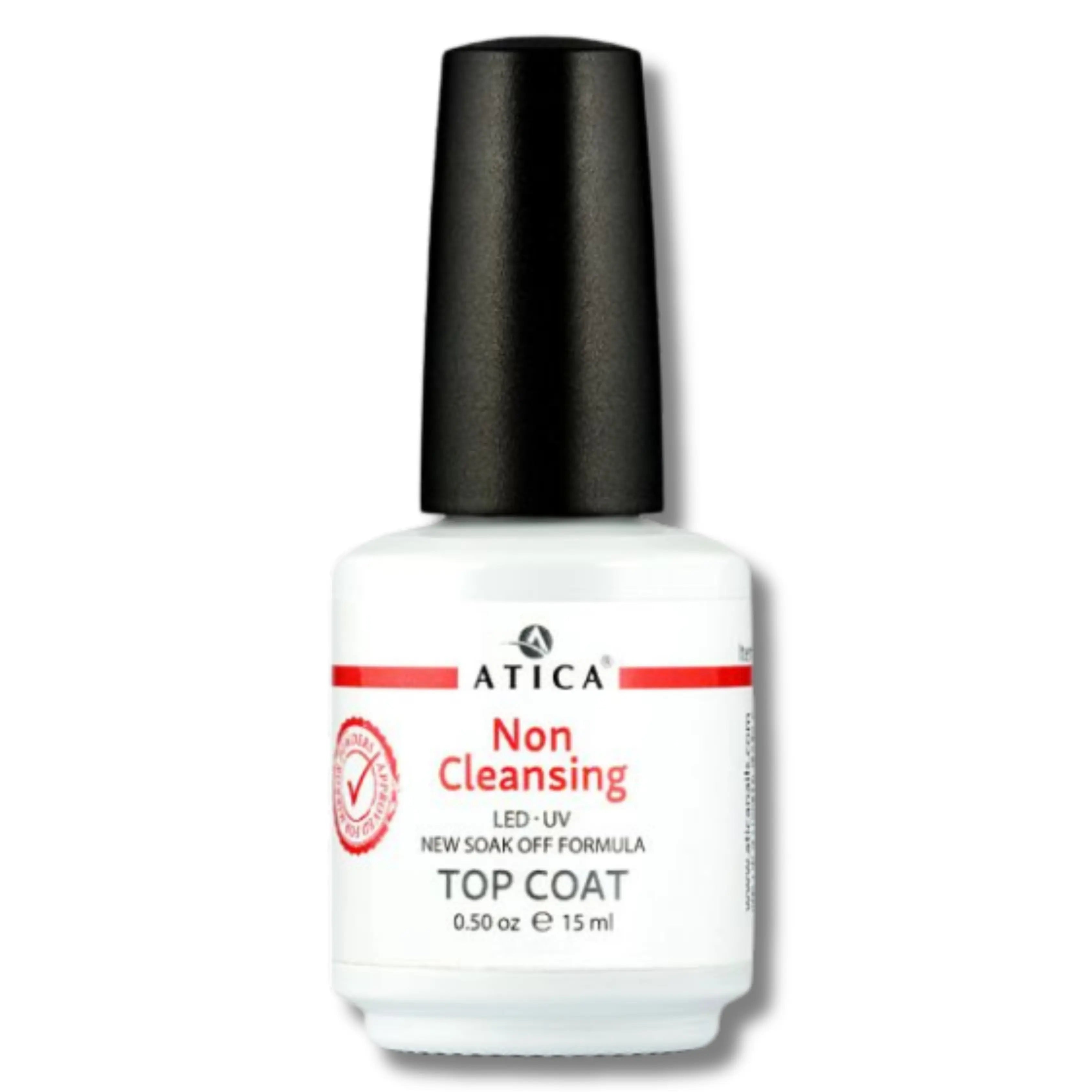 Top Coat Non-Cleansing 15 ml – high-gloss no-wipe top coat for long-lasting gel nails