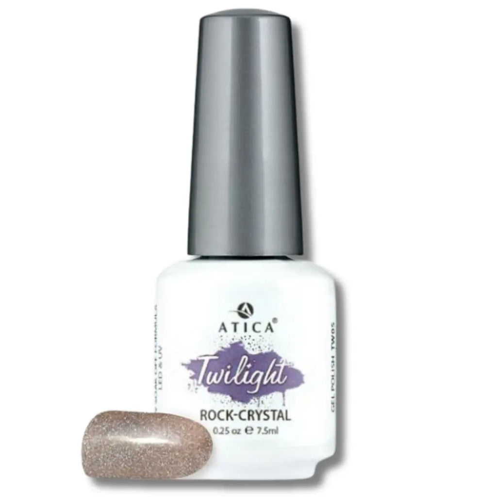 Gel Polish Rock-Crystal 7.5 ml – shimmering clear gel polish that glows under all light conditions