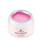 Atica eXel Builder Gel 01 Twinkle Bling 30ml jar, pearly pink shimmer HEMA free gel