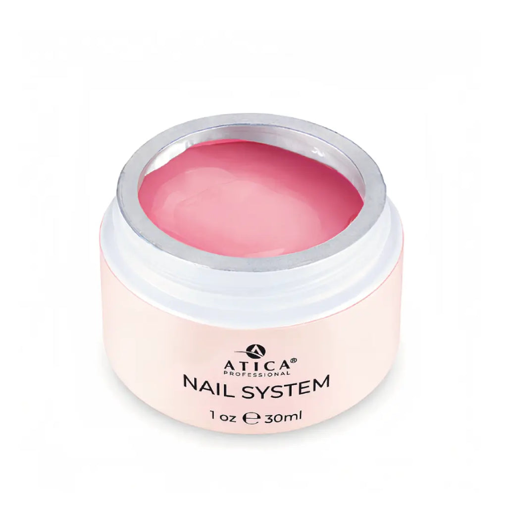 Atica eXel Builder Gel 03 Twinkle Electra 30ml jar, light pink pearly builder gel