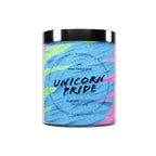 Unicorn Pride Sugar Scrub – 300ml fruity vegan exfoliator for radiant, nourished skin.