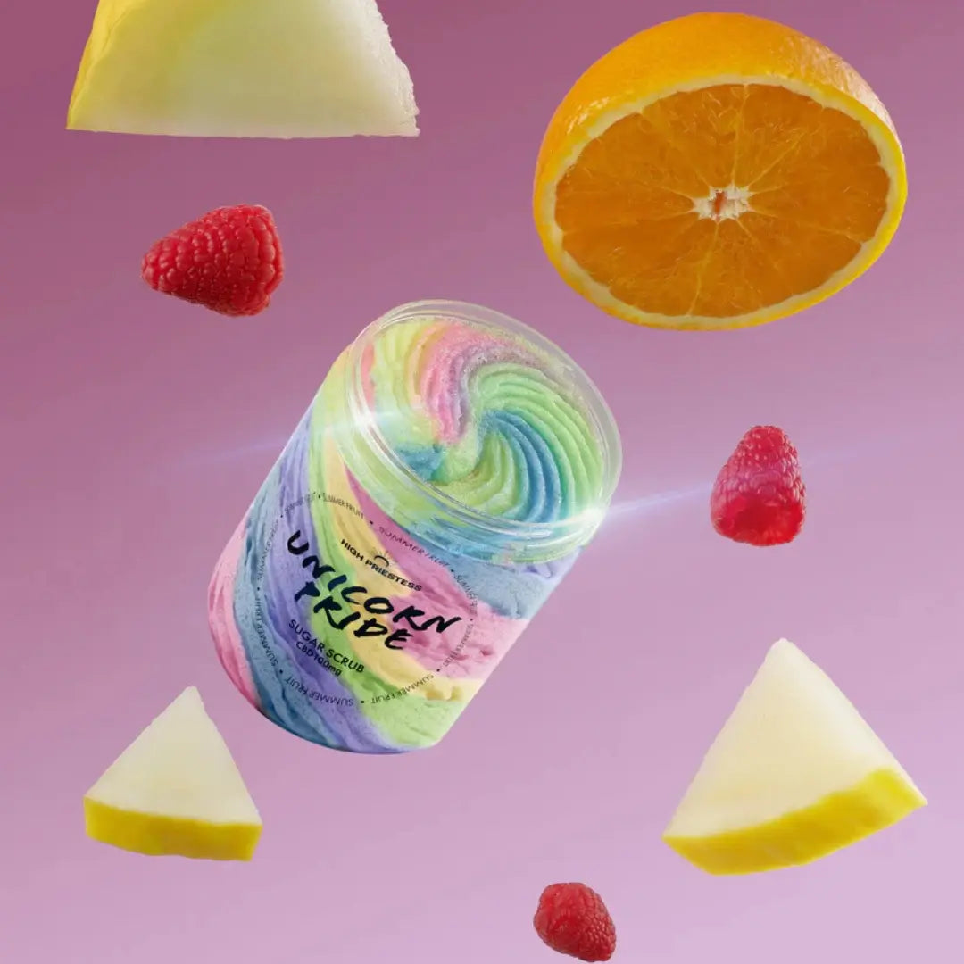 Sugar Scrub Unicorn Pride Summer Fruits – Natural Vegan Body Exfoliator 300ml
