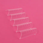 Jelly Gelly Arched Half Nail Extension Dual Forms.