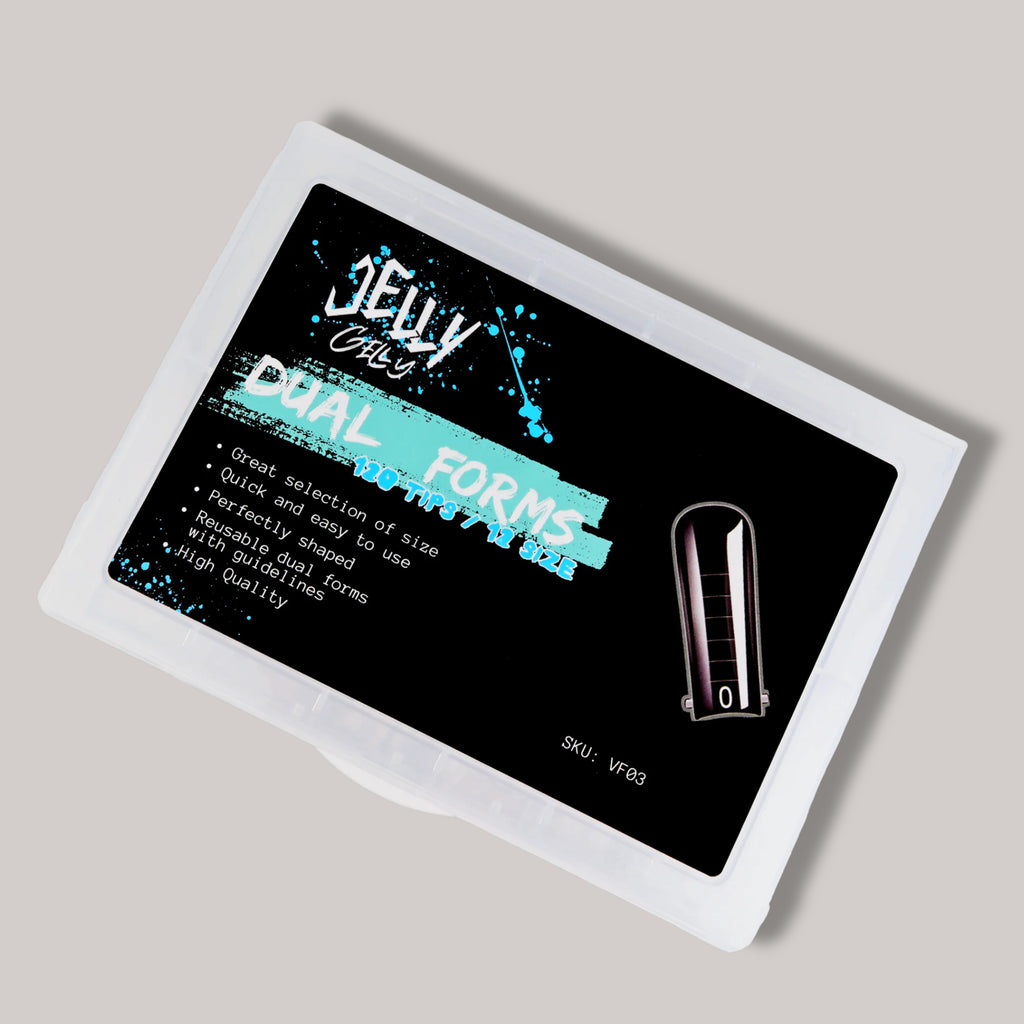 Jelly Gelly Arched Nail Extension Dual Forms.