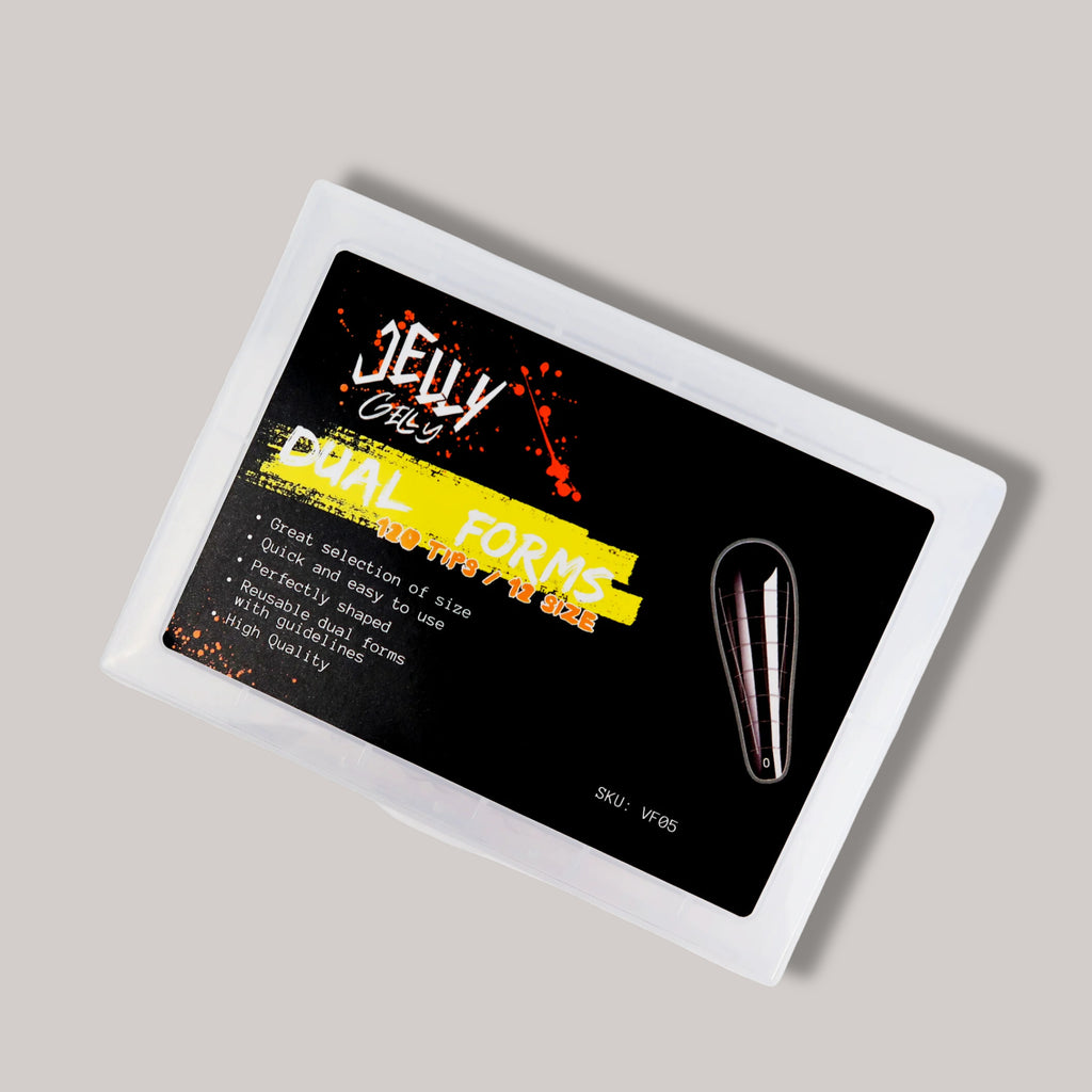 Jelly Gelly Arched Nail Extension Dual Forms.