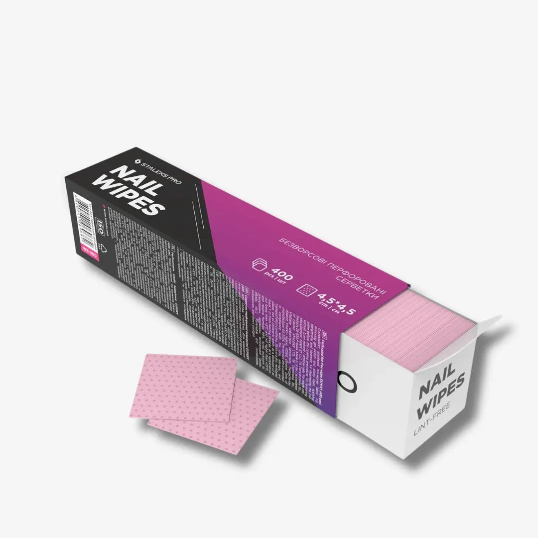 Perforated Lint-Free Nail Wipes EXPERT
"Pack of 400 perforated, lint-free nail wipes, ideal for professional use in removing gel polish and cleaning nails."