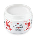 Atica STRONG Cover Gel Pure White 50ml – bright white gel for nail sculpting and overlays.