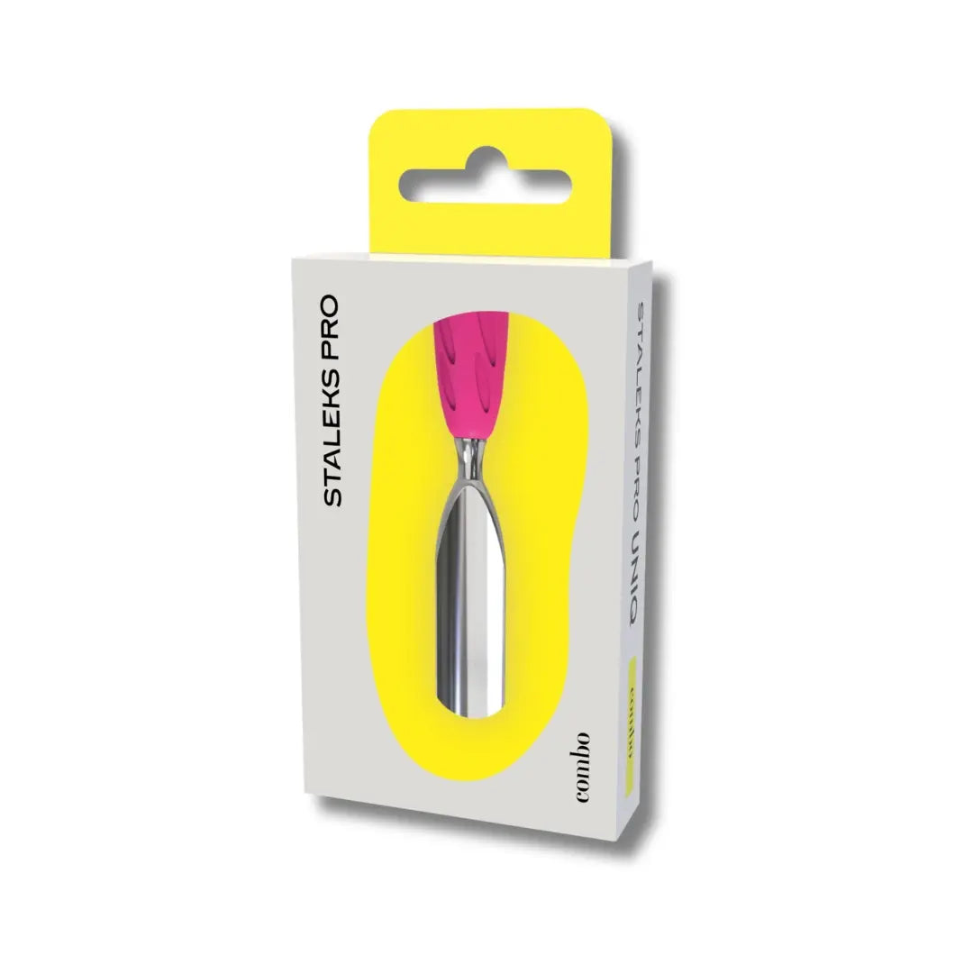 Rounded wide pusher tip closeup for wide nail cuticle work