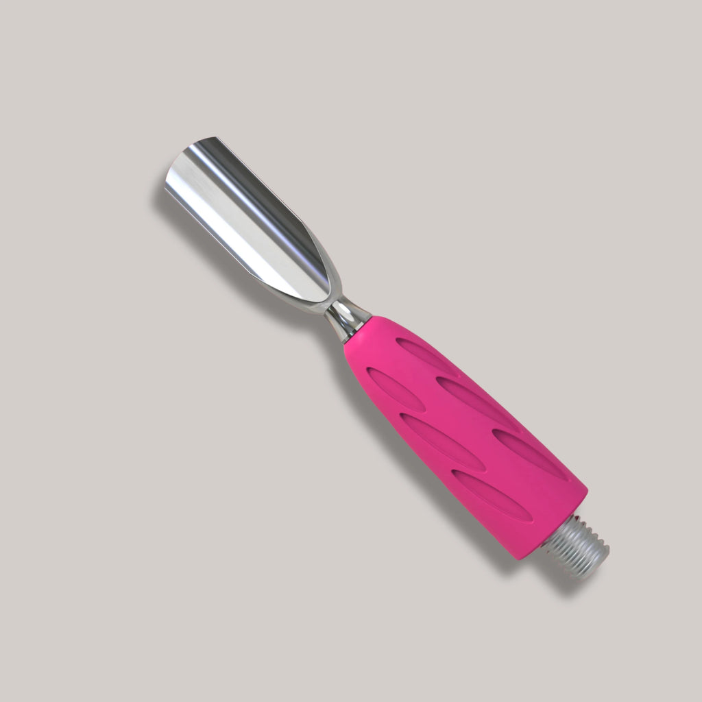 Combo UNIQ 16 Rounded Narrow Pusher – professional cuticle pusher with stainless steel and a hypoallergenic grip.
