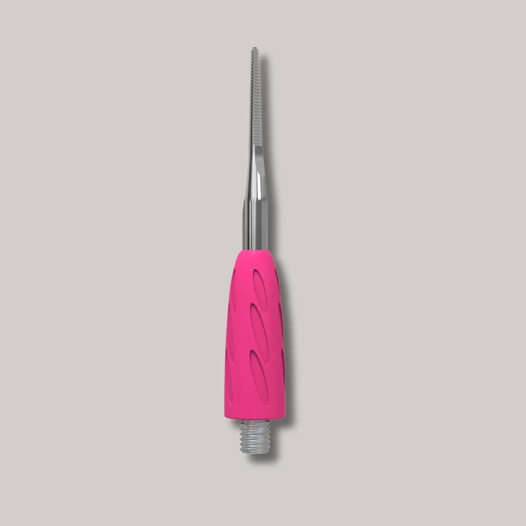 Combo UNIQ 38 Straight Toenail File – professional stainless steel toenail file with a blunt tip, designed for shaping and smoothing toenails during pedicures.