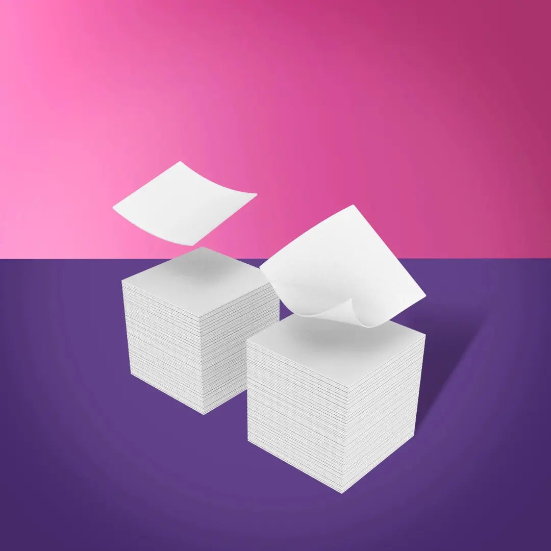 Lint-free wipes SMART – 400 white spunbond nail wipes for professional manicure and cleaning.