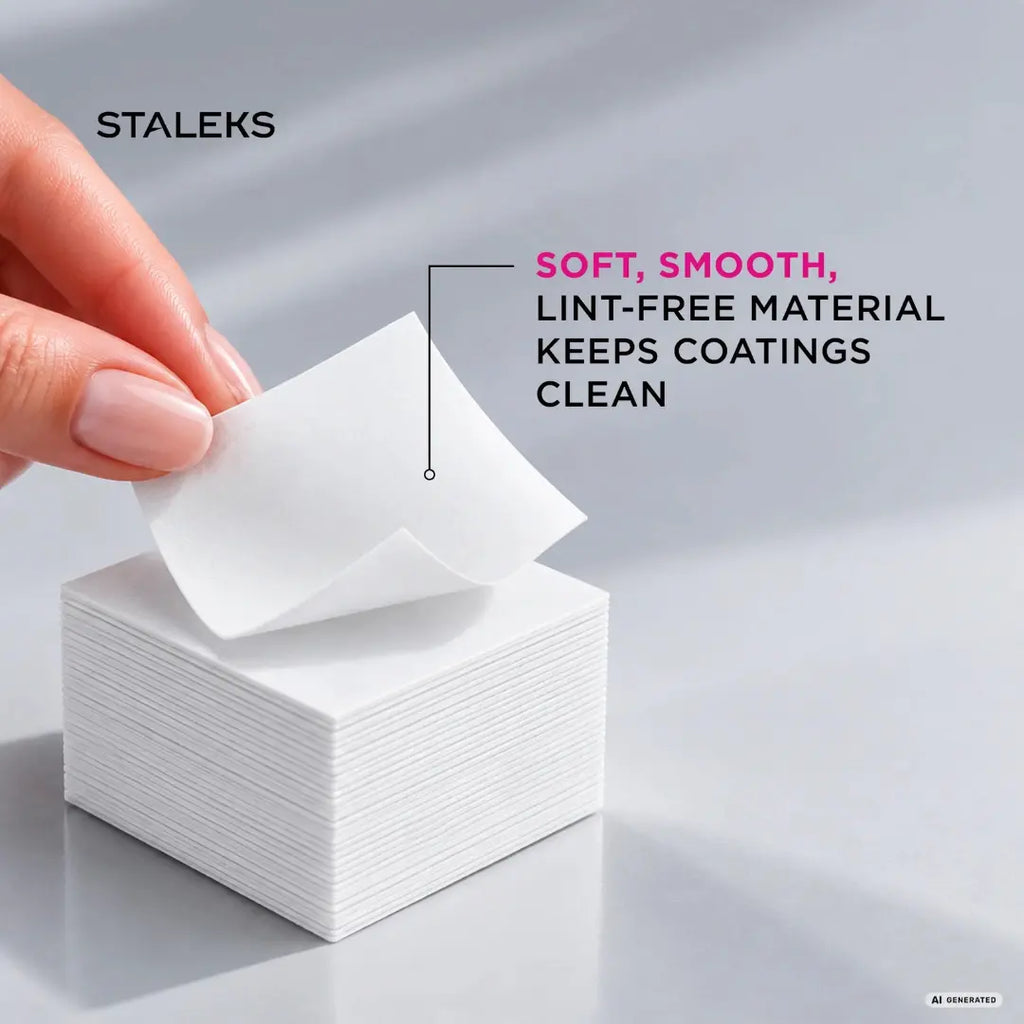 Staleks Smart lint-free wipes 45 gsm, 700-piece pack, white spunbond nail wipes